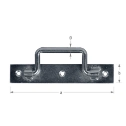 Poignée platine 120mm zingué - CQFD