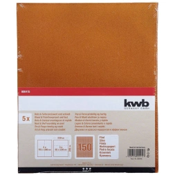 Papier abrasif GR150 280 x 230mm 5 pièces - KWB