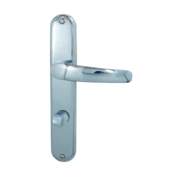 Poignée de porte  MORZINE condamnation aluminium chromé- DT 2000