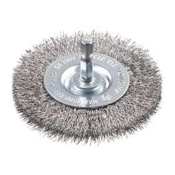 Brosse inox plate 75mm fin - KWB