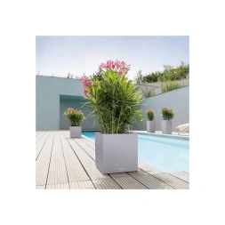 Jardinière Canto Stone 30cm Stone gris pierre - LECHUZA