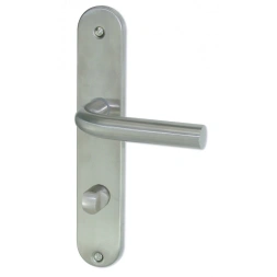 Poignée de porte ECUME inox mat condamnation/décondamnation 195mm