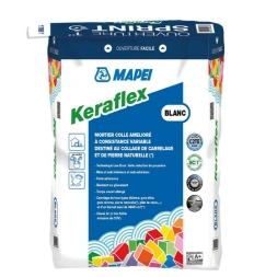 Mortier colle amélioré C2TE haute performance blanc 5kg - KERAFLEX