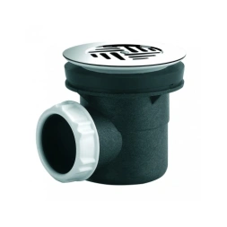 Bonde de douche à grille marguerite chromé 60mm - VALENTIN