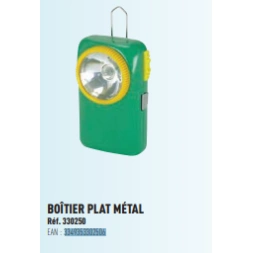 Lampe de poche verte boîtier métal  - TEC' HIT