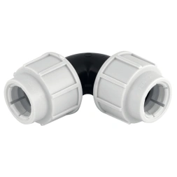 Coude égal compression PEHD 50 x 50mm 90° - INTERPLAST