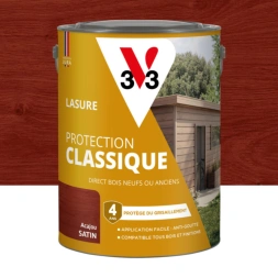 Lasure de protection classique acajou satin 5L - V33
