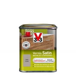 Vernis satiné gris fumé 0.25 l - V33