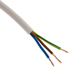 Câble d'alimentation électrique HO5VV-F 3G1 blanc - INOTECH