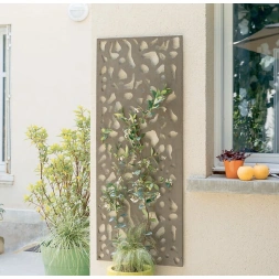 Panneau métal décoratif motif -- 1.5 x 0.6m brun - NORTENE