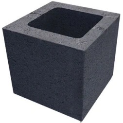 Bloc américain à crépir pierre poteau 20 x 20 x 20cm (Taxe C.E : 0.05€)