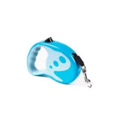 Laisse rétractable sangle 5m + poigné pour chien 20kg bleu Zamibo