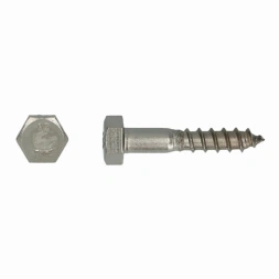 Tirefond tête hexagonale inox 6 x 40mm A2 - unité