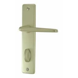 Poignée de porte à condamnation aluminium champagne 165mm - DT 2000