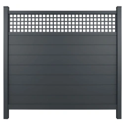 Panneau de brise vue aluminium déco L. 2000mm Haut 1m50