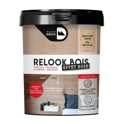 Peinture vernis protecteur relook bois effet bois recyclé 0.75 L