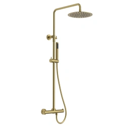 Colonne de douche thermostatique or brossé Hanae - OTTOFOND