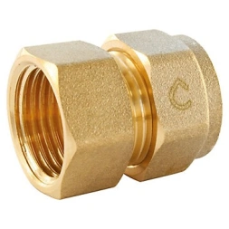Raccord droit femelle PER à compression Ø16 - SOMATHERM