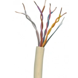 Câble téléphone  série 298 4p0.6 ivoire écran  le mètre