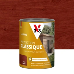 Lasure de protection classique 4 ans acajou 0,75 L - V33