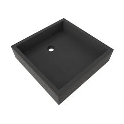 Vasque à poser en résine effet pierre 40 x 40 x 10cm - AURLANE