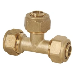 Té à compression pour PER Ø16mm - SOMATHERM