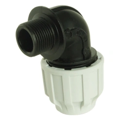 Raccord plastique coude polyéthylène 25mm 20/27 - SOMATHERM