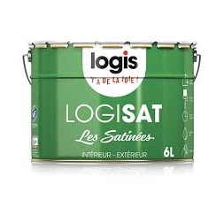 Peinture satinée LOGISAT blanc 6L - LOGIS