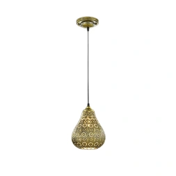 Suspension Jasmin 40W intérieur laiton fumé E14 d3e0.17