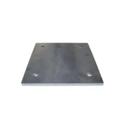 Platine galvanisée 150 x 150 x 8mm - POLLMAN