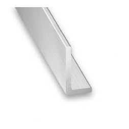 Cornière inégale aluminium brut 15 x 10 x 1mm long 1m