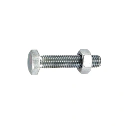 Boulon tête hexagonale acier zingué 5 x 40mm 8 pièces - VYNEX