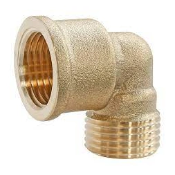 Coude laiton 15/21mm mâle - femelle