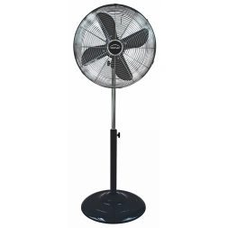 Ventilateur sur pied 40cm métal noir