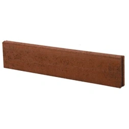 Bordure béton P1 droite rouge 100 x 20 x 6cm - PENEZ HERMAN