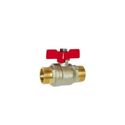 Vanne à sphère papillon 3/8 en laiton + manette