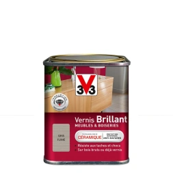 Vernis brillant gris fume 0.25 l - V33