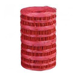 Grillage avertisseur  polyéthylène rouge  rouleau de 100 m x 30 cm