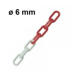 Chaine signal rouge/blanc Ø6mm - Le ML