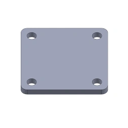 Platine galvanisée 150x120x8mm- POLLMANN