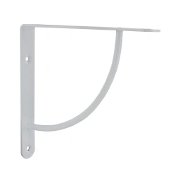 Console équerre Bi bop 230 x 230mm acier blanc - CIME
