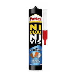 Colle de fixation tous matèriaux intérieur/extérieur 450g - PATTEX
