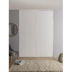 Porte de placard 2 vantaux 2500 x 1200mm blanc d3e2.33 - OPTIMUM
