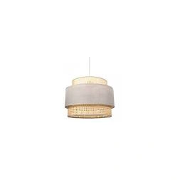 Suspension carré cannage gris  - OSTARIA