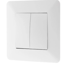 Interrupteur Va-et-vient double 10A blanc gamme ARTEZO - ZENITECH