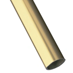 Tube d'ameublement 1-20x18mm doré Longueur 2m - AMIG