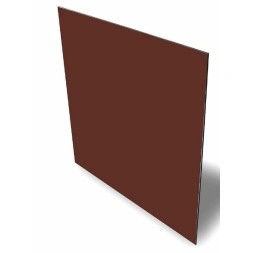 Panneau composite aluminium mat brun gris  3050 x 1500 x 3mm - PANOFRANCE