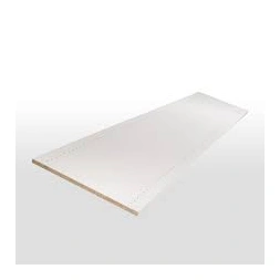 Tablette mélaminée blanc prépercée 2500 x 400 x 18mm