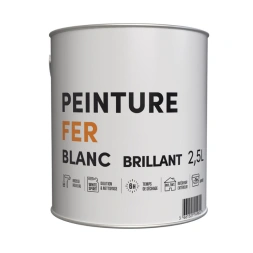 Peinture extérieure antirouille spéciale fer blanc brillant 2.5L