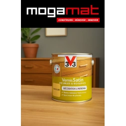 Vernis satiné chêne clair 0.50 L - V33